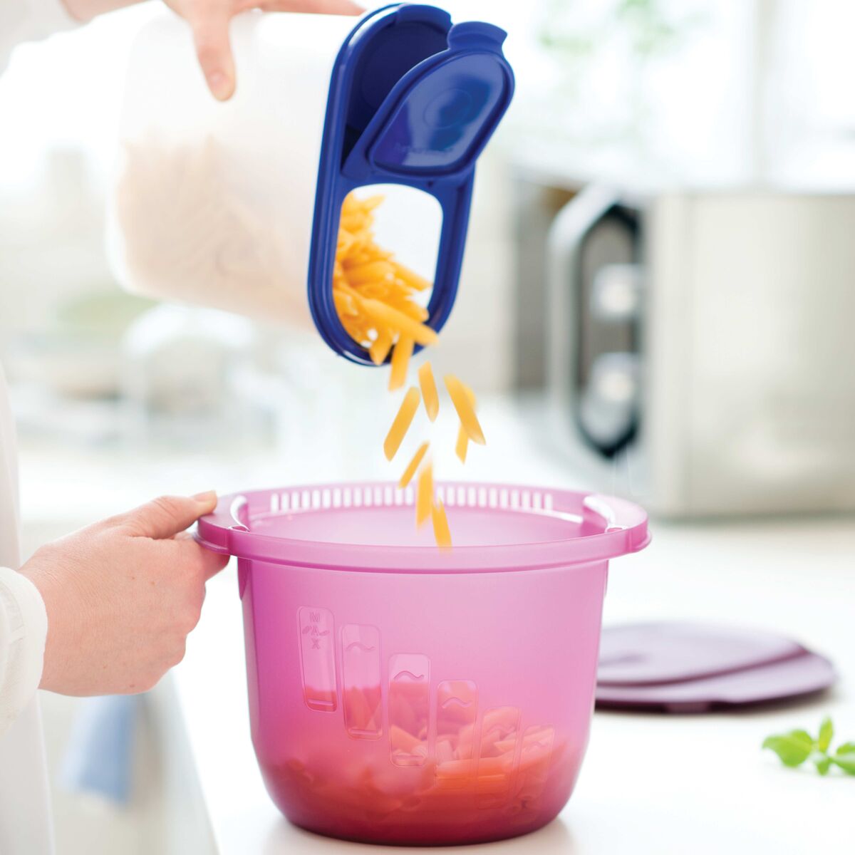 סיר פסטה עגול למיקרוגל 3 ליטר