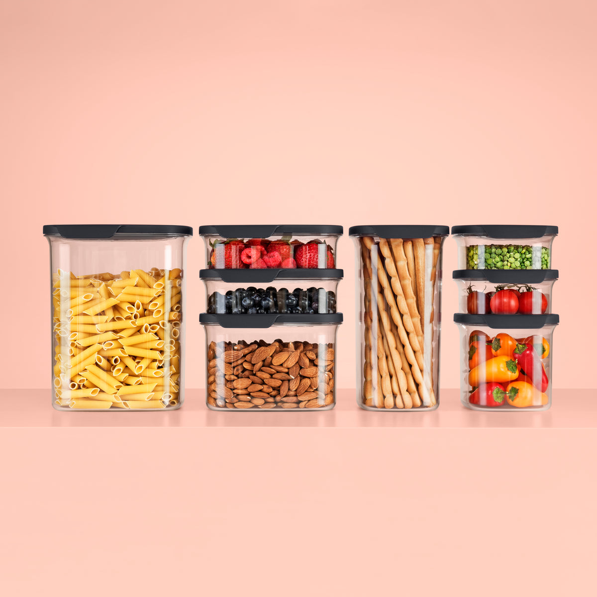 אחסון שקוף אובלי 500 מ״ל