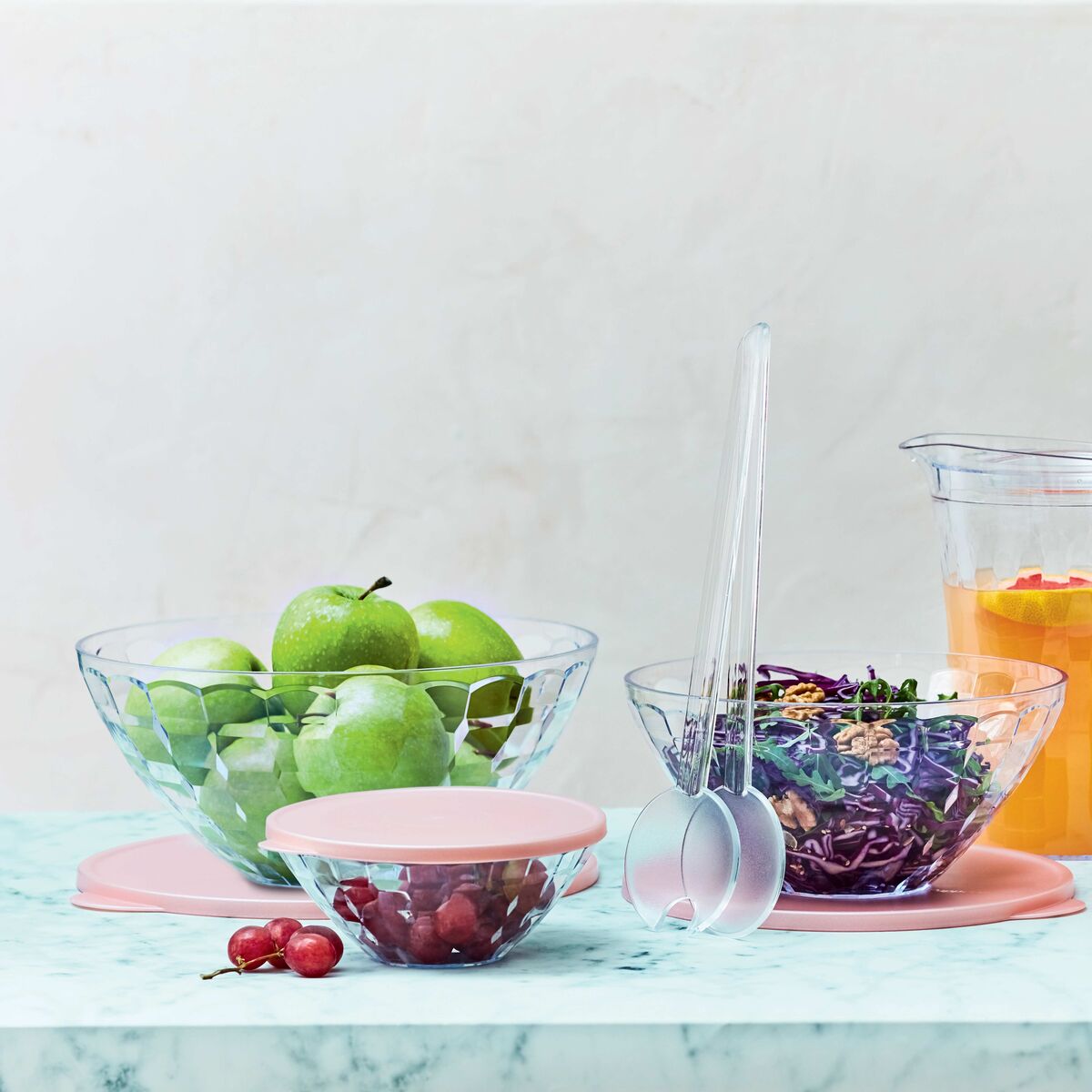 כפות סלט שקופות אקו+