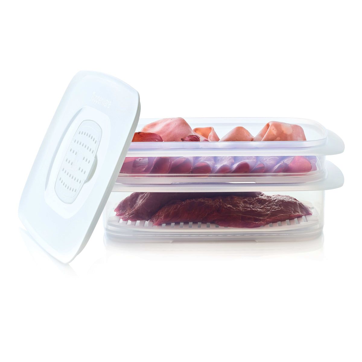 מכלים נצמדים לאחסון במקרר סט (2)