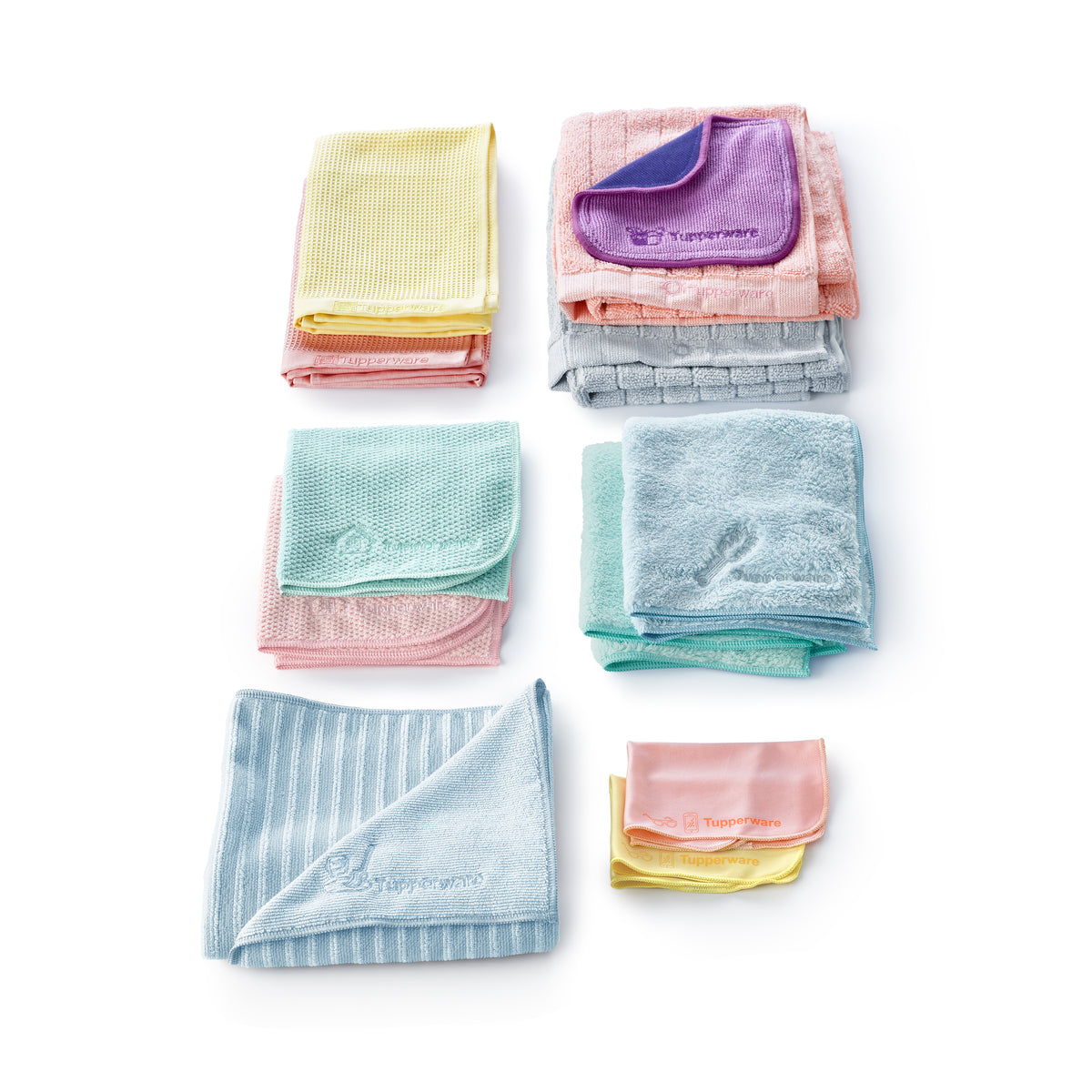 מיקרופייבר ממוחזר מגבת מטבח רב שימושית סט (2) (6806990946499)